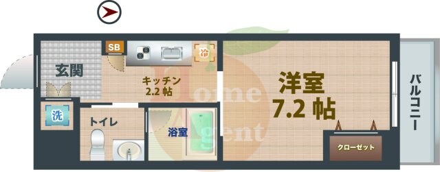 練馬駅 徒歩2分 8階の物件間取画像