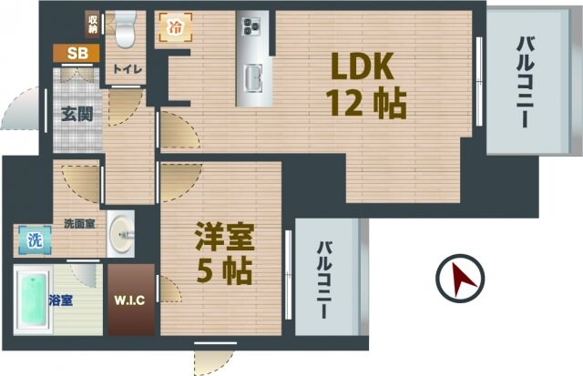 西新宿駅 徒歩5分 5階の物件間取画像