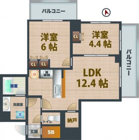 東中野駅 徒歩2分 3階の物件間取画像