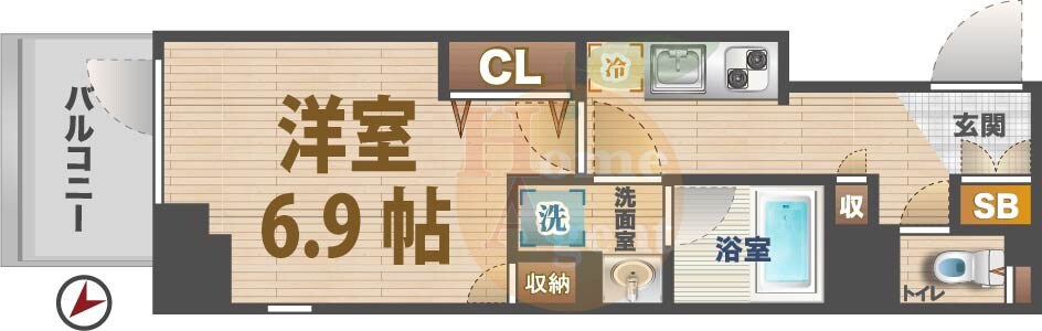 鷺ノ宮駅 徒歩8分 3階の物件間取画像