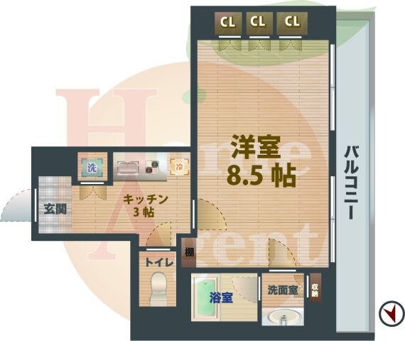 浜田山駅 徒歩4分 4階の物件間取画像