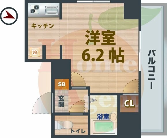 高円寺駅 徒歩14分 6階の物件間取画像