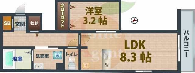 物件間取画像