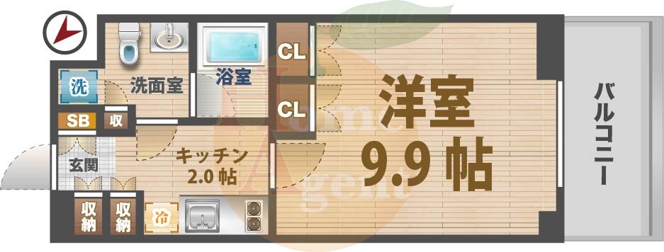 荻窪駅 徒歩4分 2階の物件間取画像