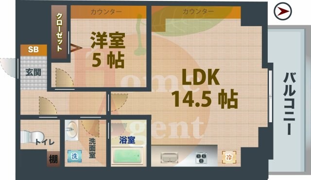 中野新橋駅 徒歩8分 8階の物件間取画像