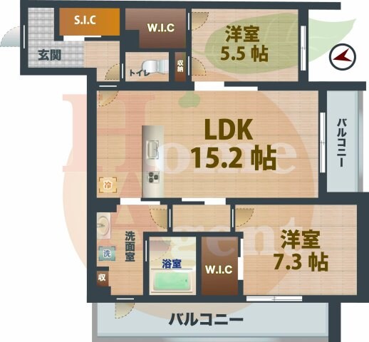久我山駅 徒歩6分 2階の物件間取画像