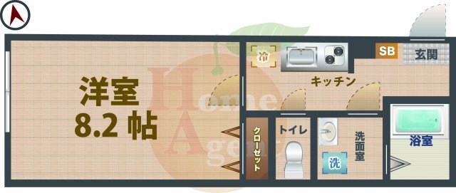 都立家政駅 徒歩8分 3階の物件間取画像