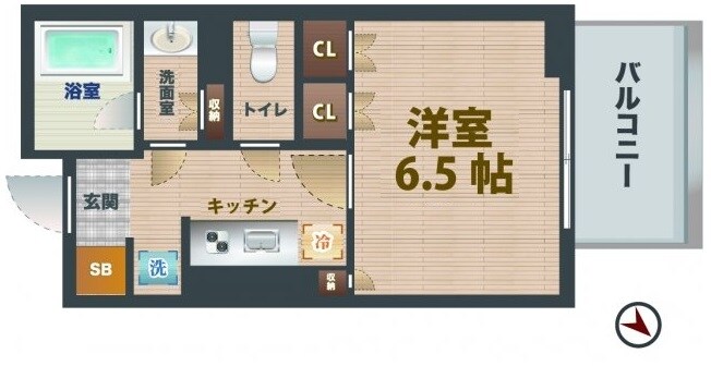新中野駅 徒歩2分 7階の物件間取画像