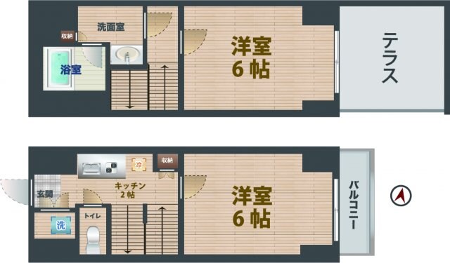 中野新橋駅 徒歩4分 B1-1階の物件間取画像