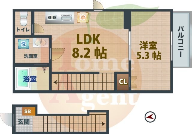 西永福駅 徒歩6分 2階の物件間取画像