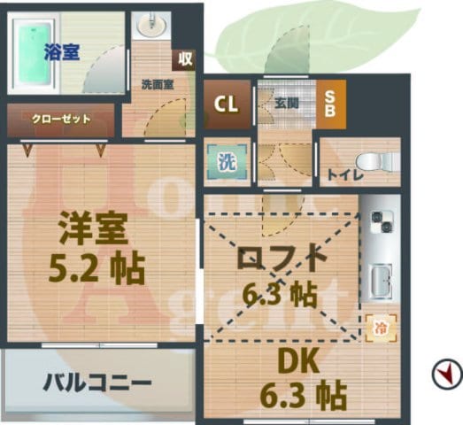 阿佐ケ谷駅 徒歩7分 4階の物件間取画像