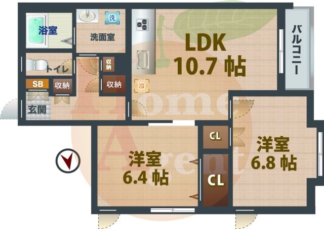 高円寺駅 徒歩9分 1階の物件間取画像