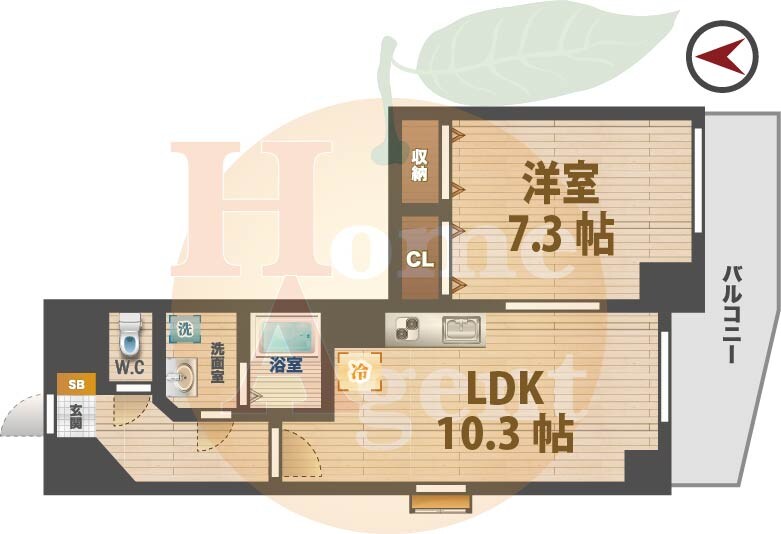 野方駅 徒歩5分 6階の物件間取画像