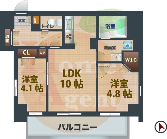 高円寺駅 徒歩8分 3階の物件間取画像