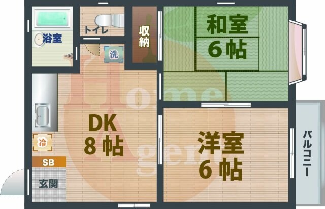 上井草駅 徒歩10分 1階の物件間取画像