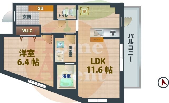 方南町駅 徒歩6分 2階の物件間取画像