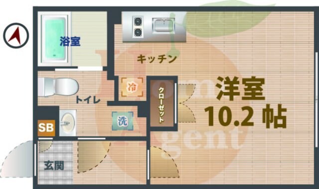 中野坂上駅 徒歩8分 2階の物件間取画像