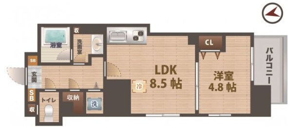 鷺ノ宮駅 徒歩3分 2階の物件間取画像