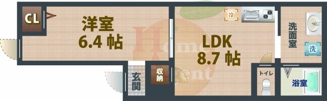 沼袋駅 徒歩13分 2階の物件間取画像