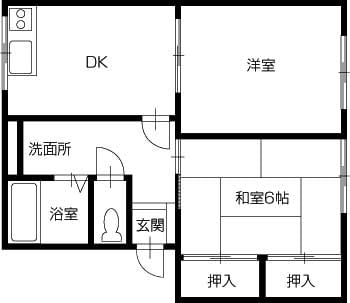 吉永 徒歩2分 1階の物件間取画像