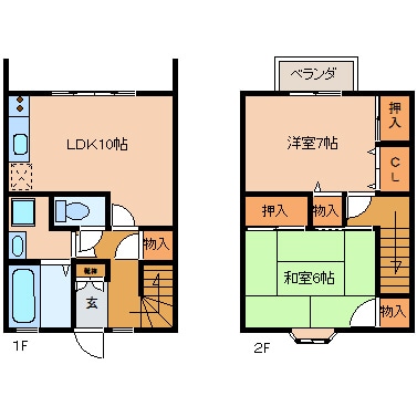 サンヒルズの物件間取画像