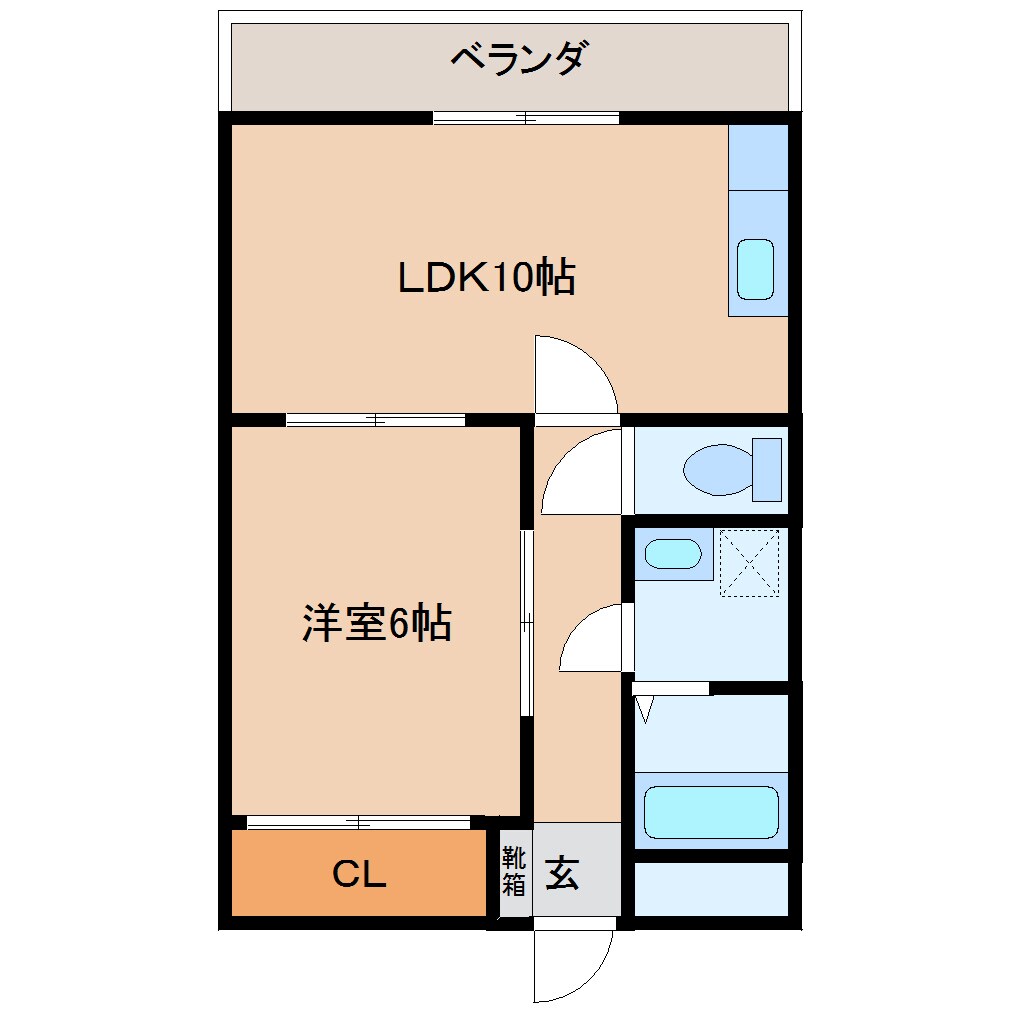 豊川ハイムの物件間取画像