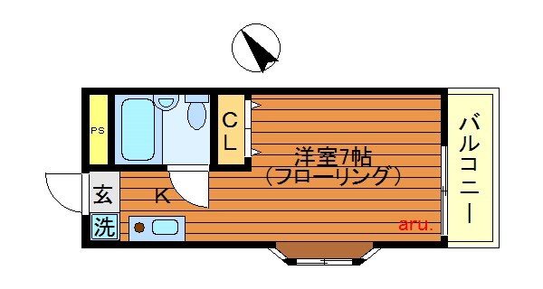 第二進和コーポの物件間取画像