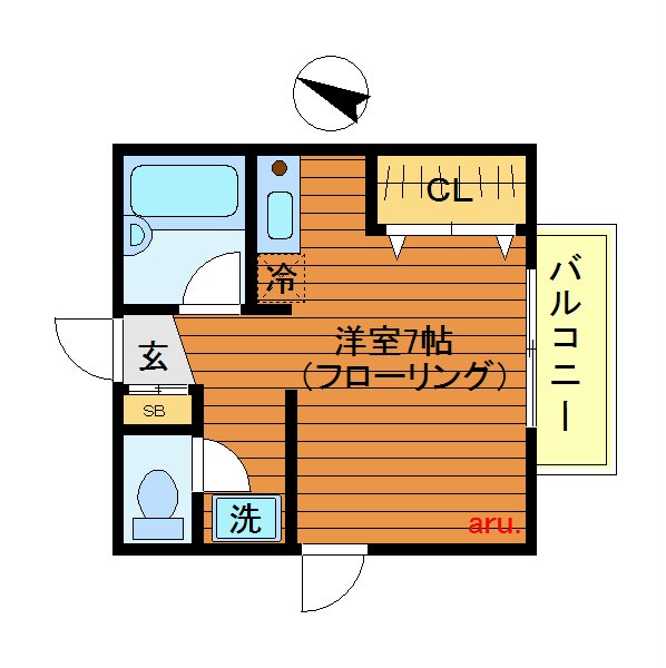 ピュアシティ　Ａの物件間取画像