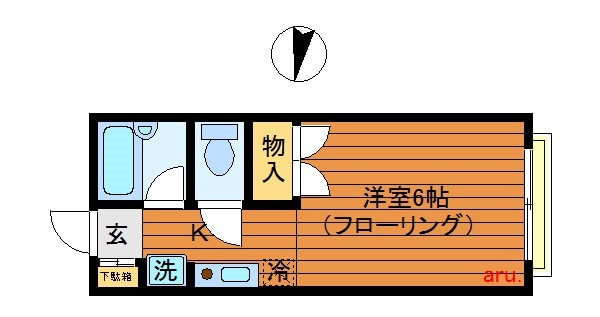 アミューズシティＡの物件間取画像