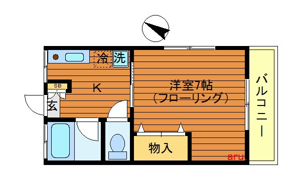 三鷹台駅 徒歩15分 2階の物件間取画像