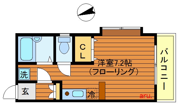 三鷹台駅 徒歩7分 1階の物件間取画像