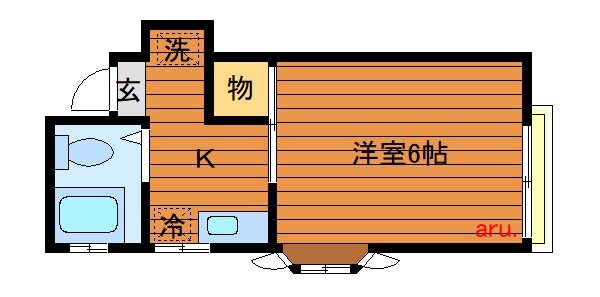 おむコーポの物件間取画像