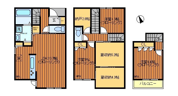 仮）吉祥寺東町1丁目戸建の物件間取画像