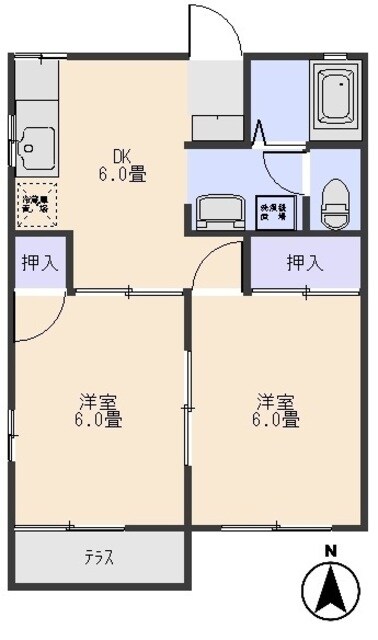 アミしのＣの物件間取画像