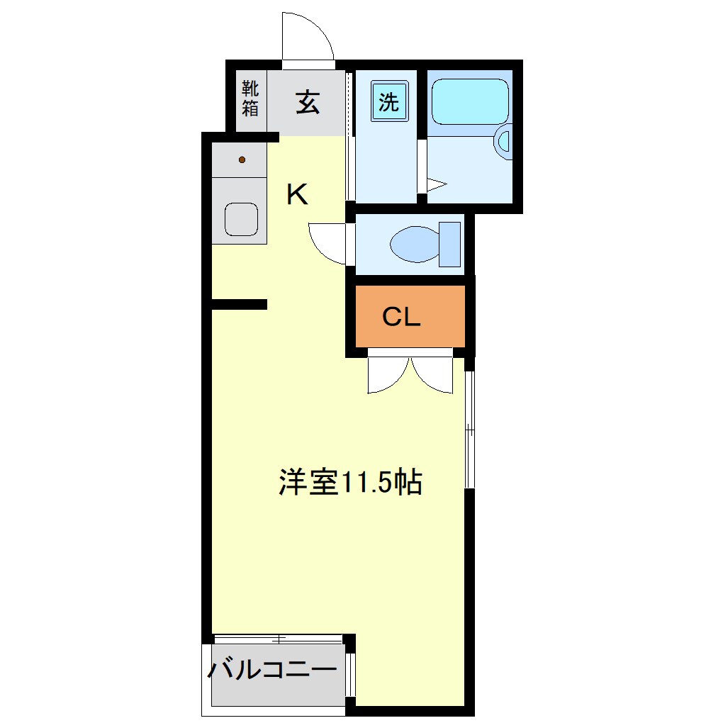 高知橋駅 徒歩5分 2階の物件間取画像