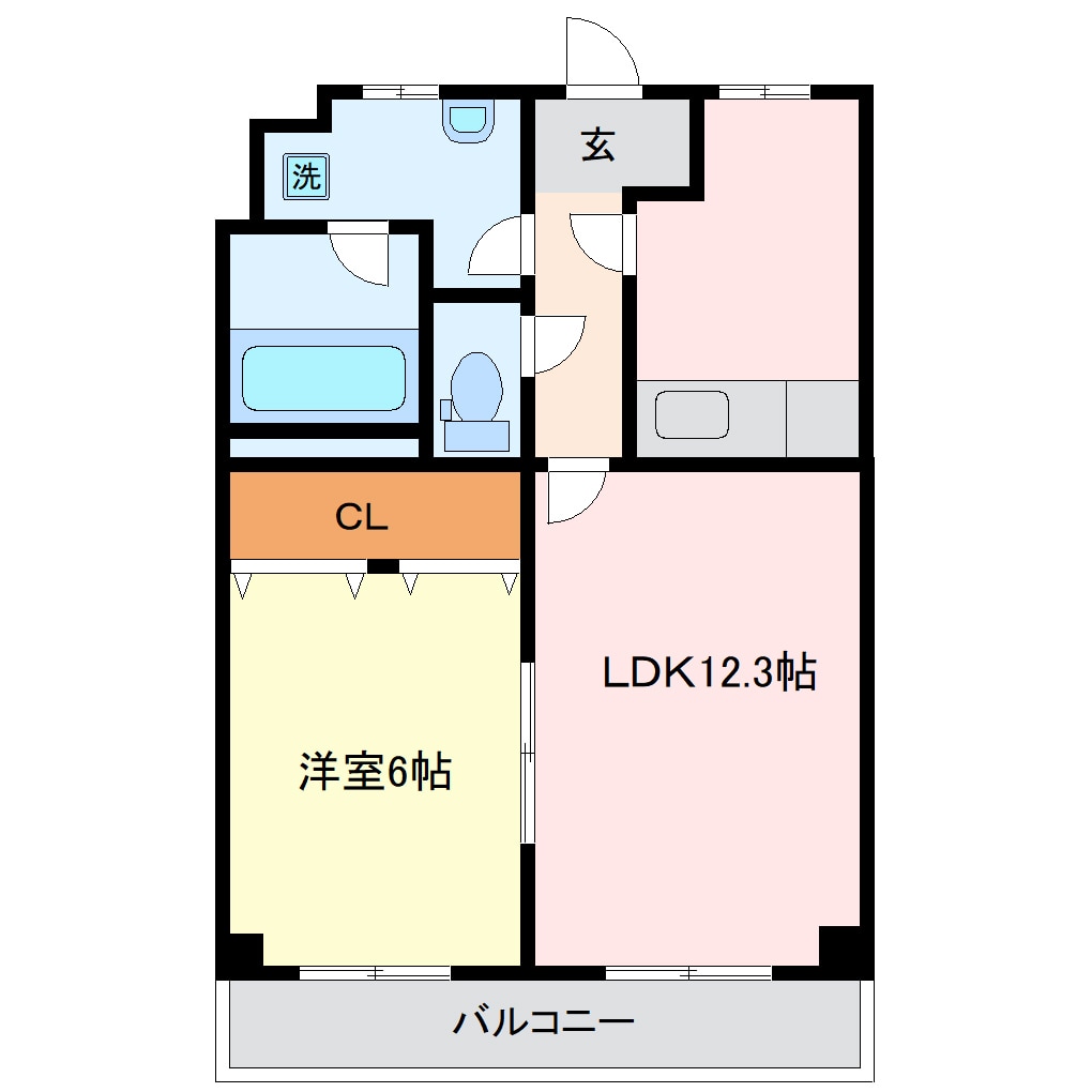 ミールの物件間取画像