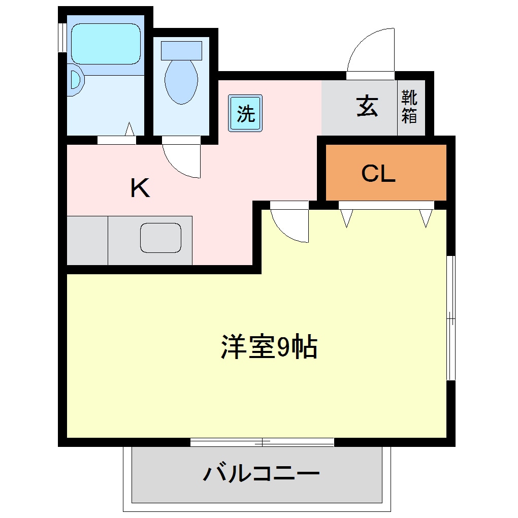 デンテツターミナルビル前駅 徒歩5分 5階の物件間取画像