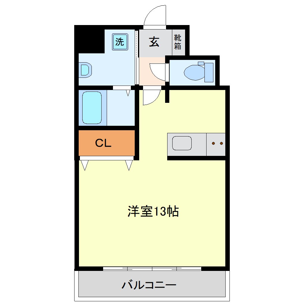宝永町駅 徒歩10分 5階の物件間取画像