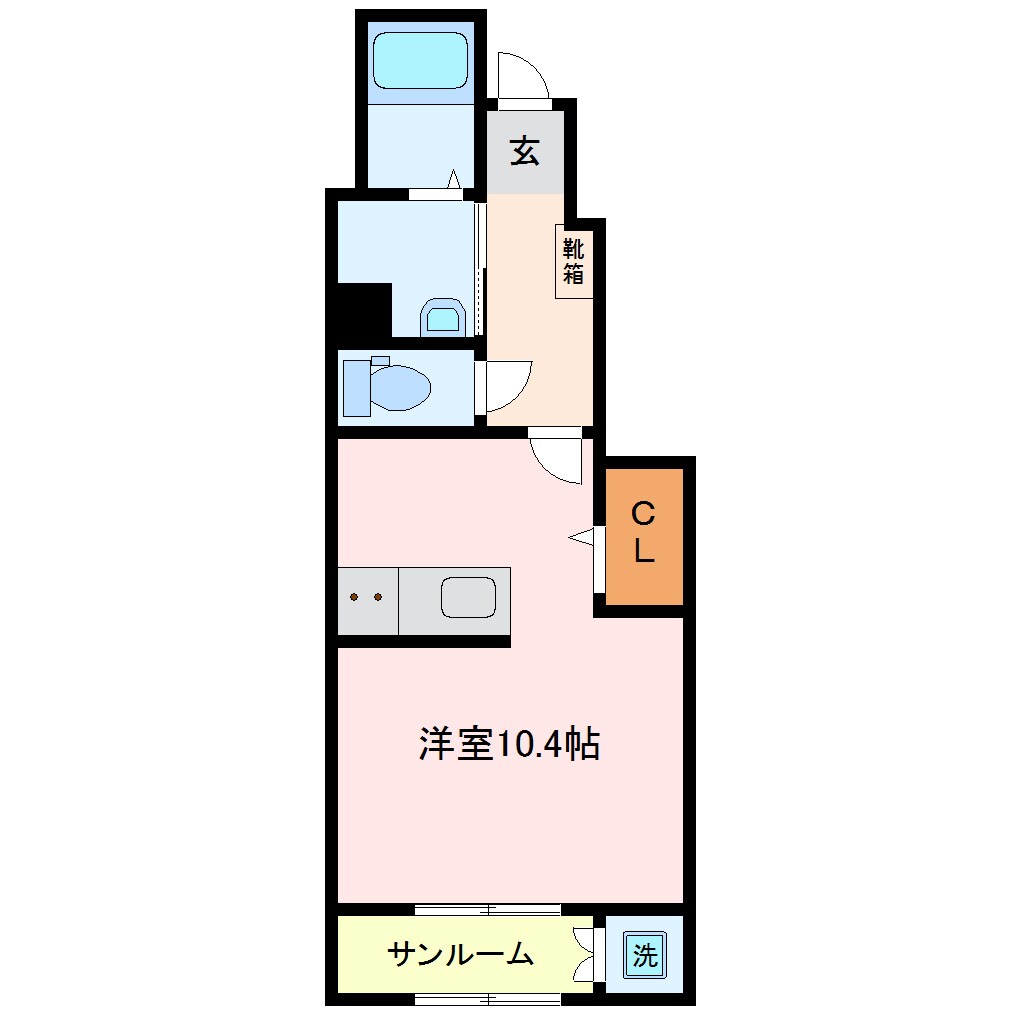 西高須駅 徒歩8分 1階の物件間取画像