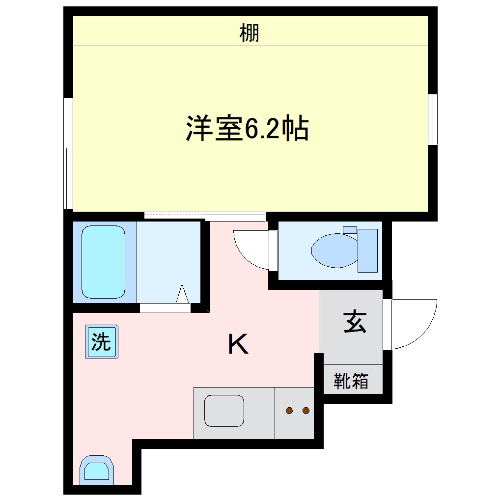薊野駅 徒歩6分 1階の物件間取画像