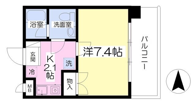 アクアフォレスト大同の物件間取画像