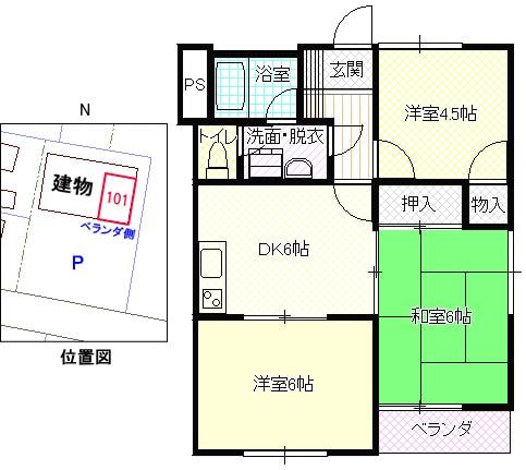 物件間取画像