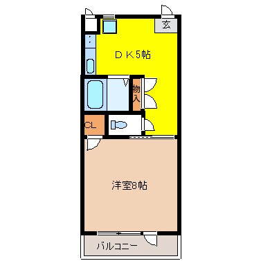 宇都宮駅 徒歩10分 3階の物件間取画像