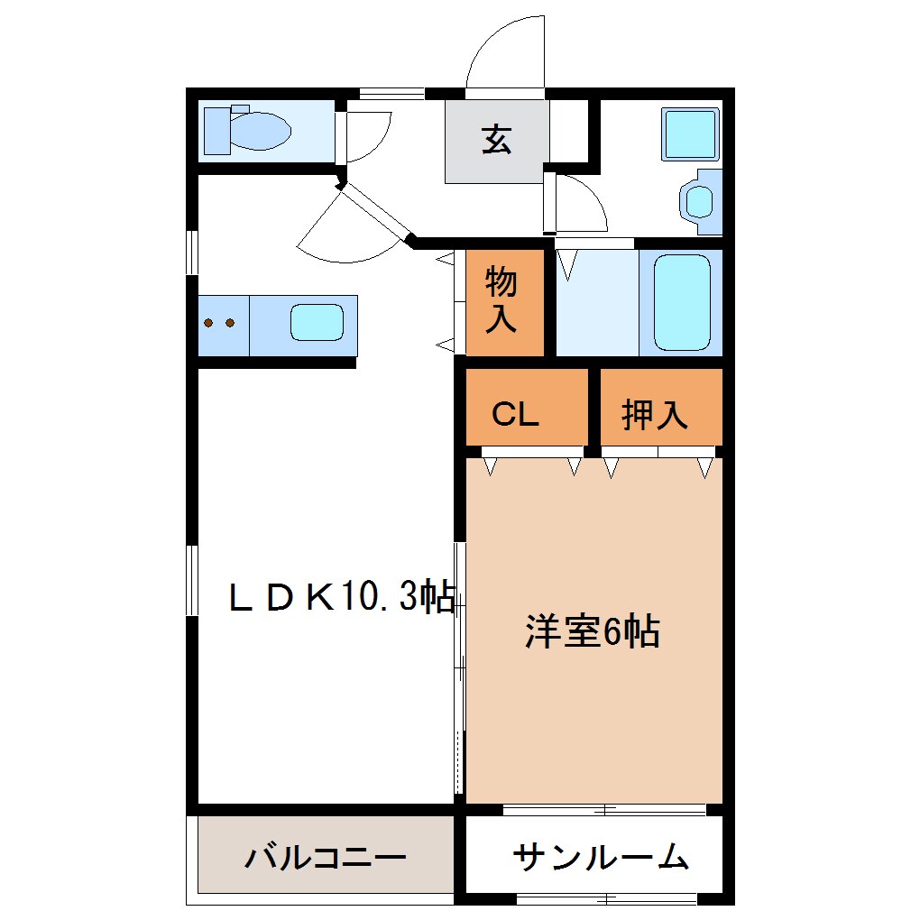 Mスクエアの物件間取画像