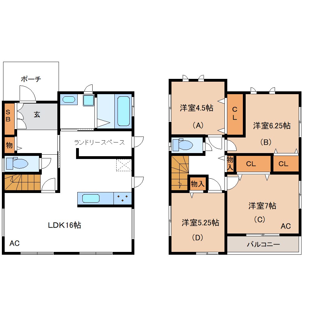 東町3丁目貸家の物件間取画像
