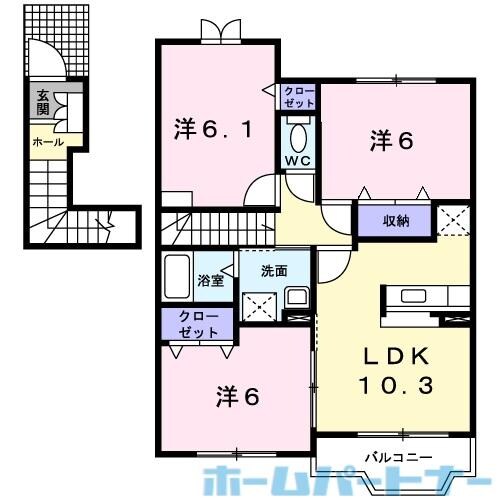 ポート・レーゼ　Ｃの物件間取画像