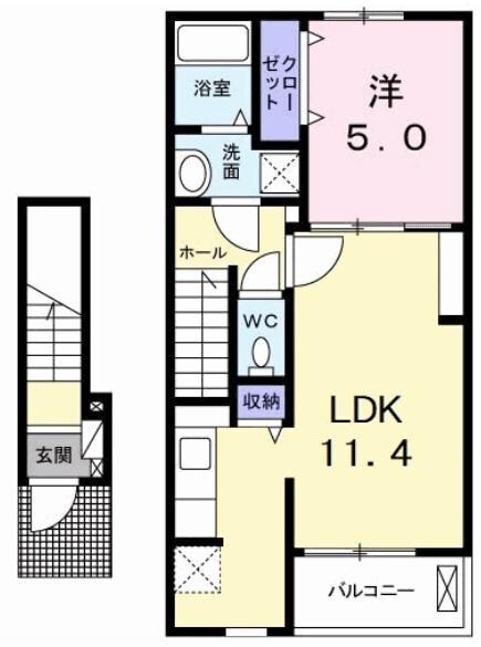 パーク　アクシス　Ｂ棟の物件間取画像