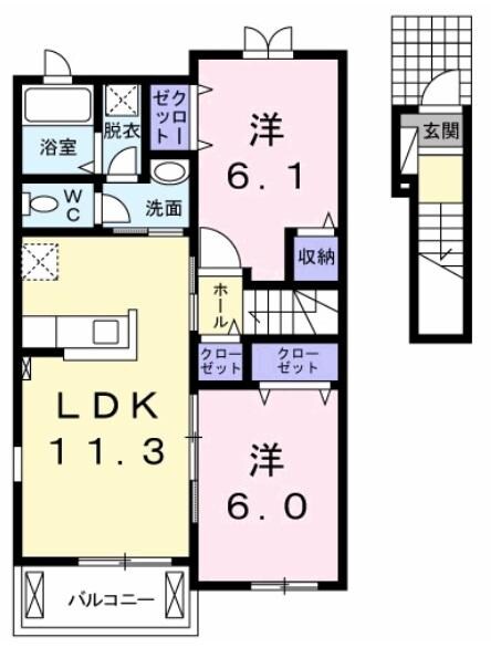 ルミエール　B棟の物件間取画像