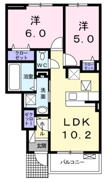 グランレジデンス　国府　ＡーⅢの物件間取画像