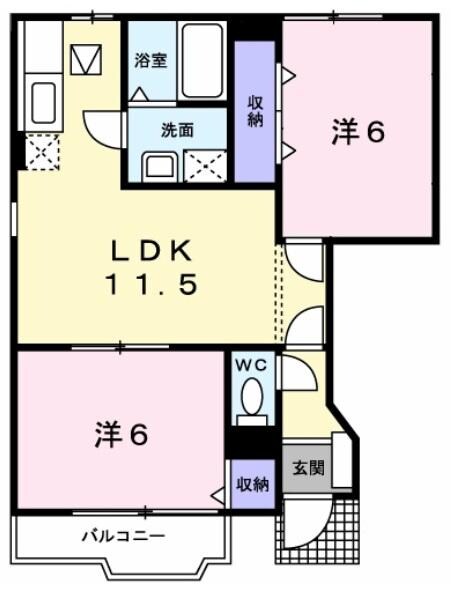 ミストラルの物件間取画像